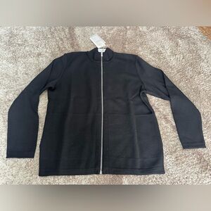 full zip | lang lynlås, black void